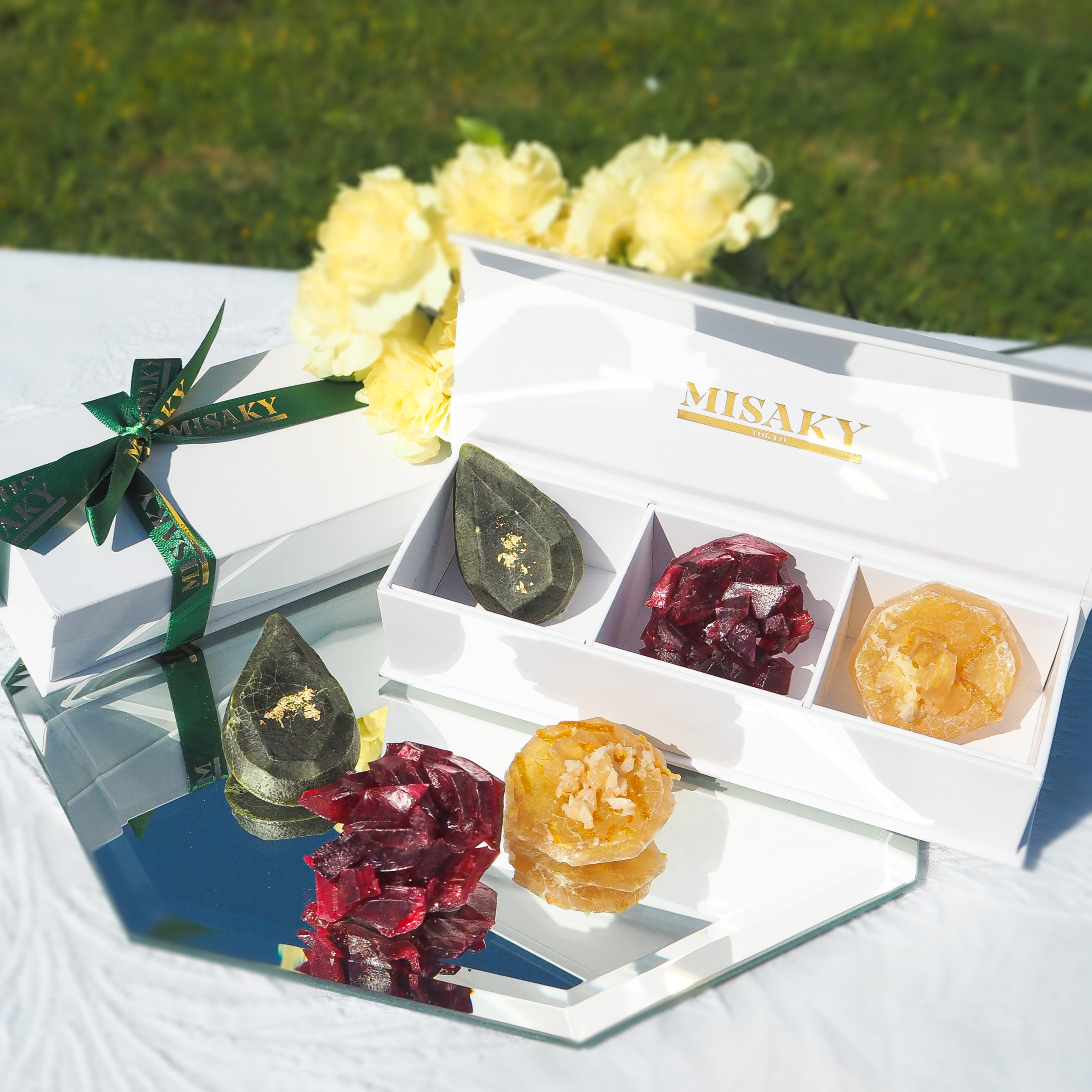 The picture of the Sincerity Box, the box comes with Match, Hibiscus Cranberry, and Yuzu